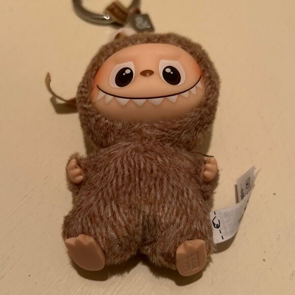 Authentic PopMart Labubu The Monsters Pin for Love Series "&" Brown Plush Pendan - Picture 3 of 11